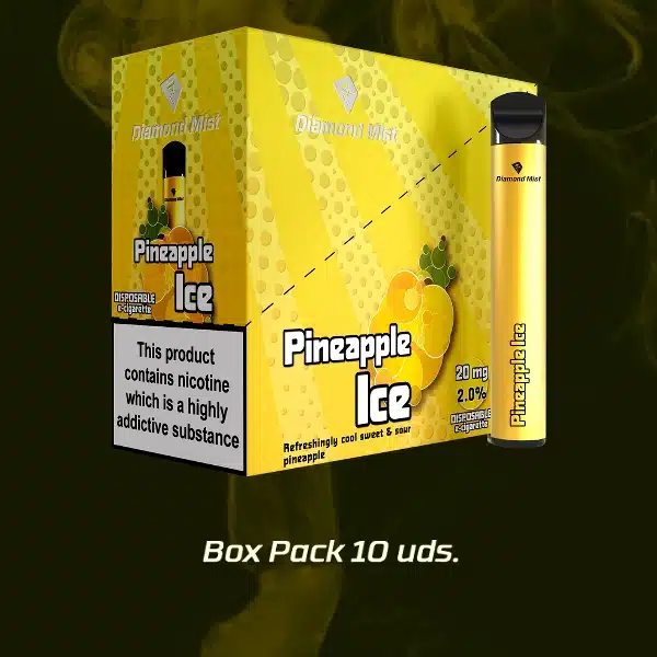 Pack de 10 VAPERS Diamond Mist Sabor Pineapple Ice