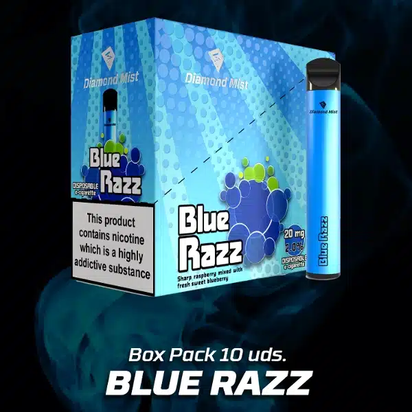 Pack de 10 VAPERS Diamond Mist Sabor Blue Razz