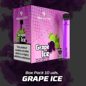Pack de 10 VAPERS Diamond Mist Sabor Grape Ice