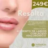 Aumento de labios con ácido hialurónico