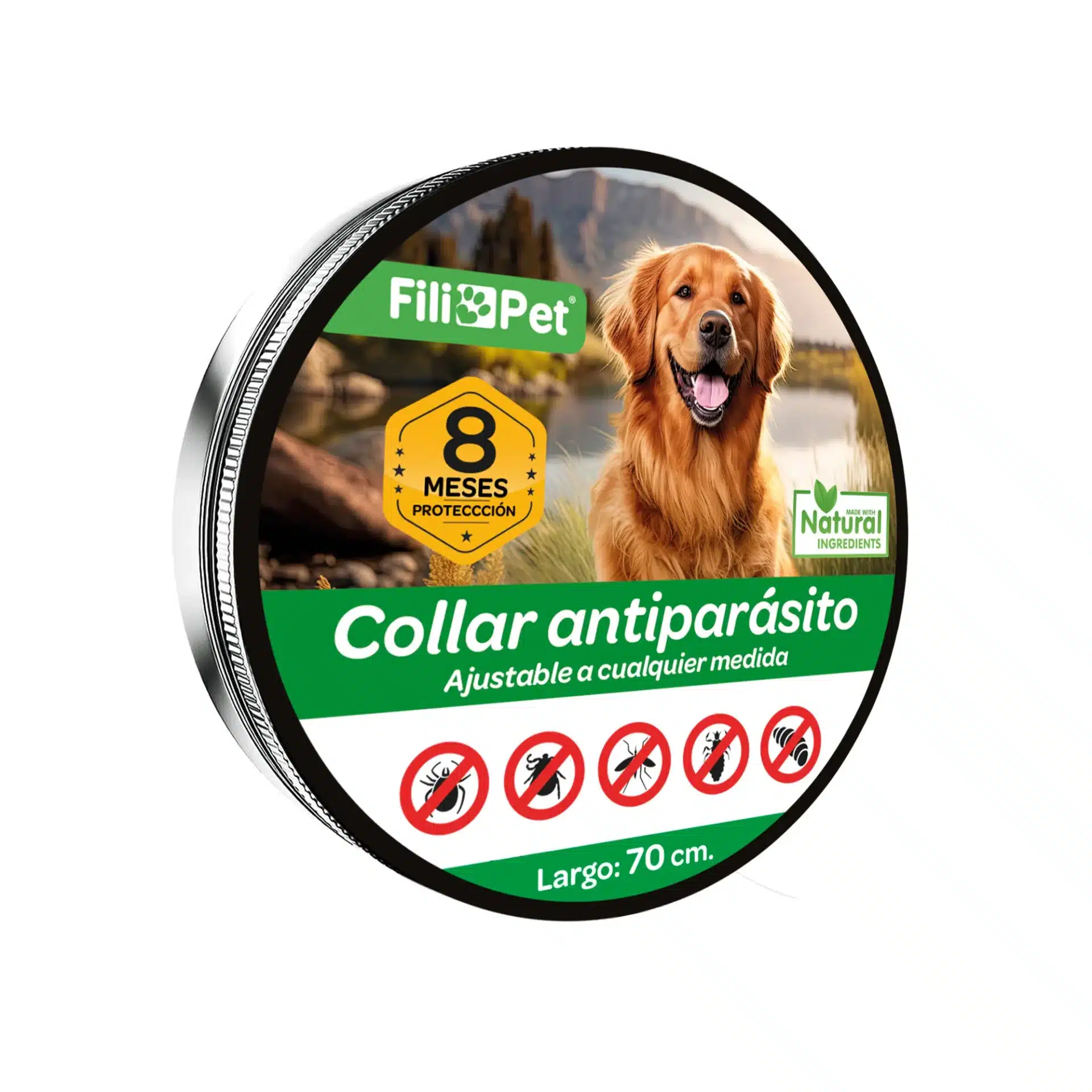 Collar Antiparásitos para Perro