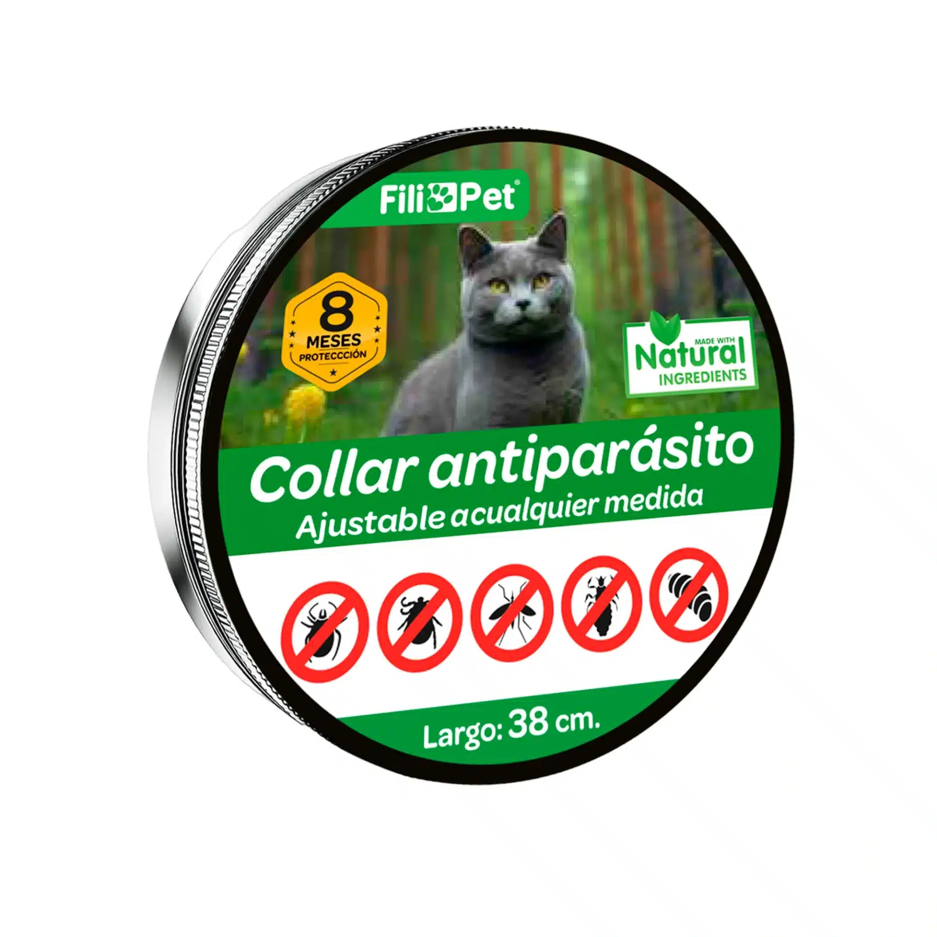 Collar Antiparasitos para Gato