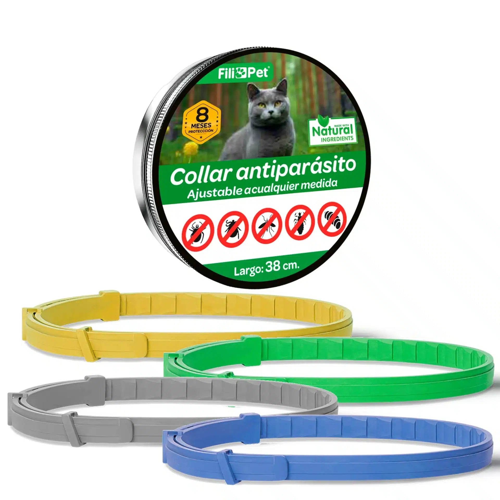 Collar Antiparasitos para Gato - Imagen 2