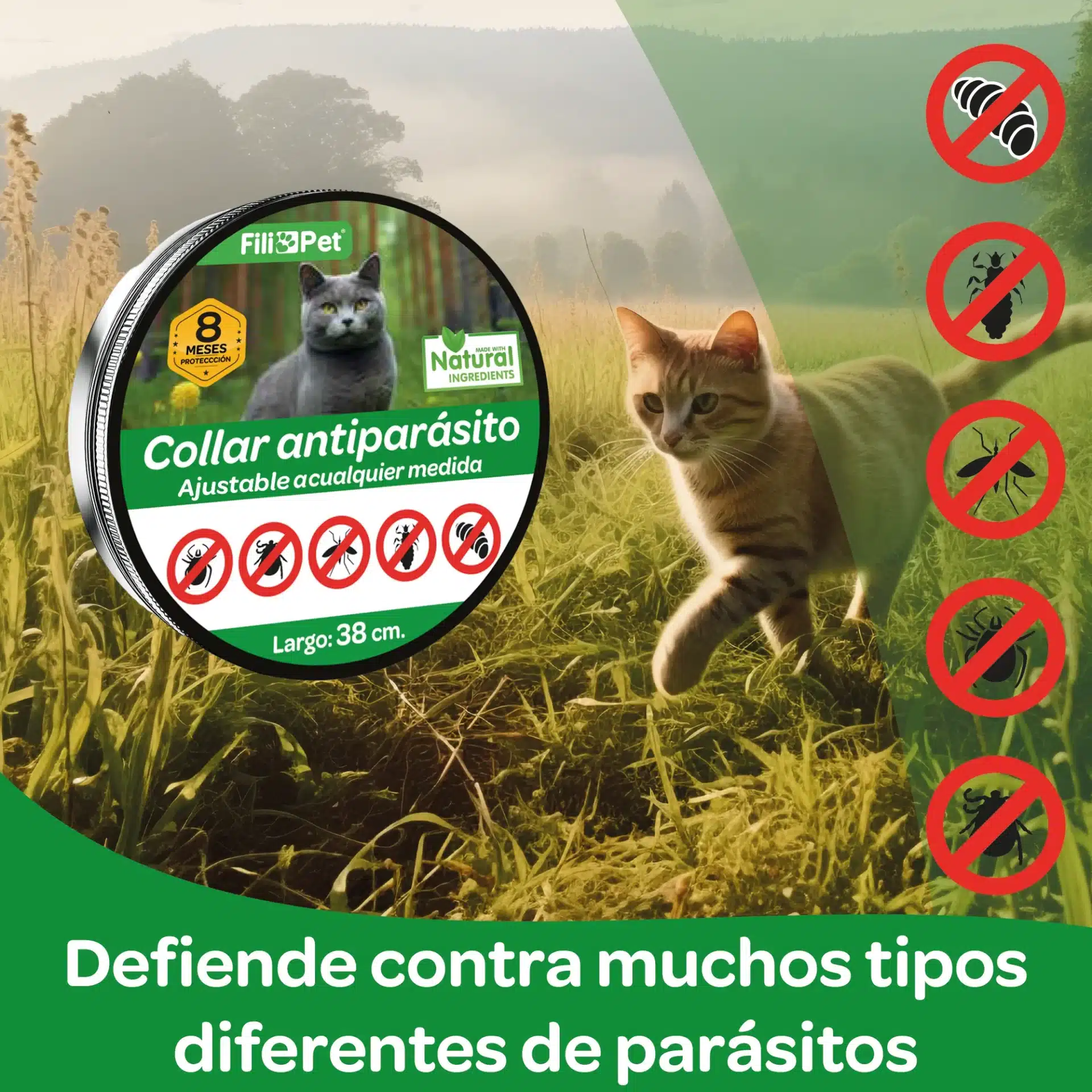 Collar Antiparasitos para Gato - Imagen 5