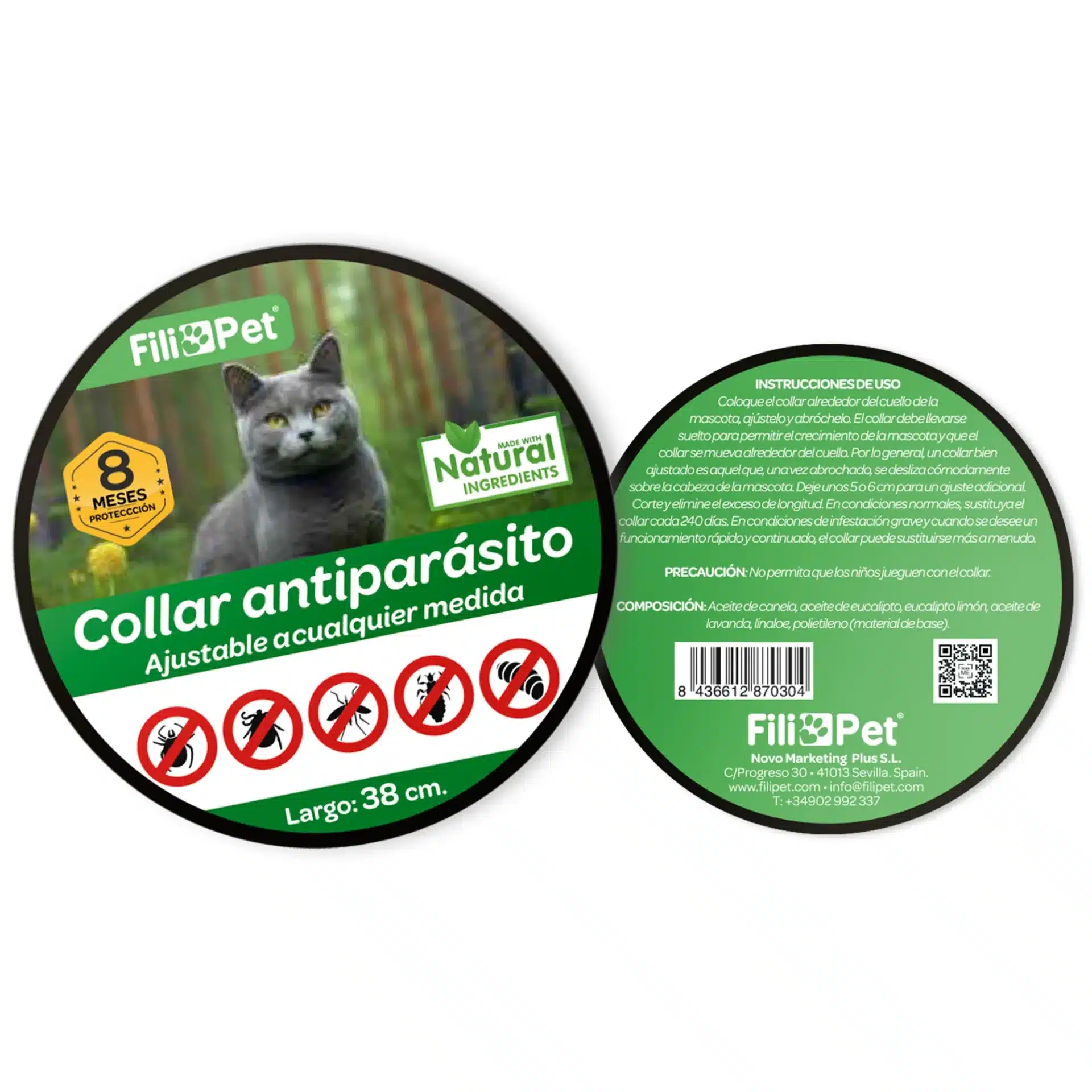Collar Antiparasitos para Gato - Imagen 6