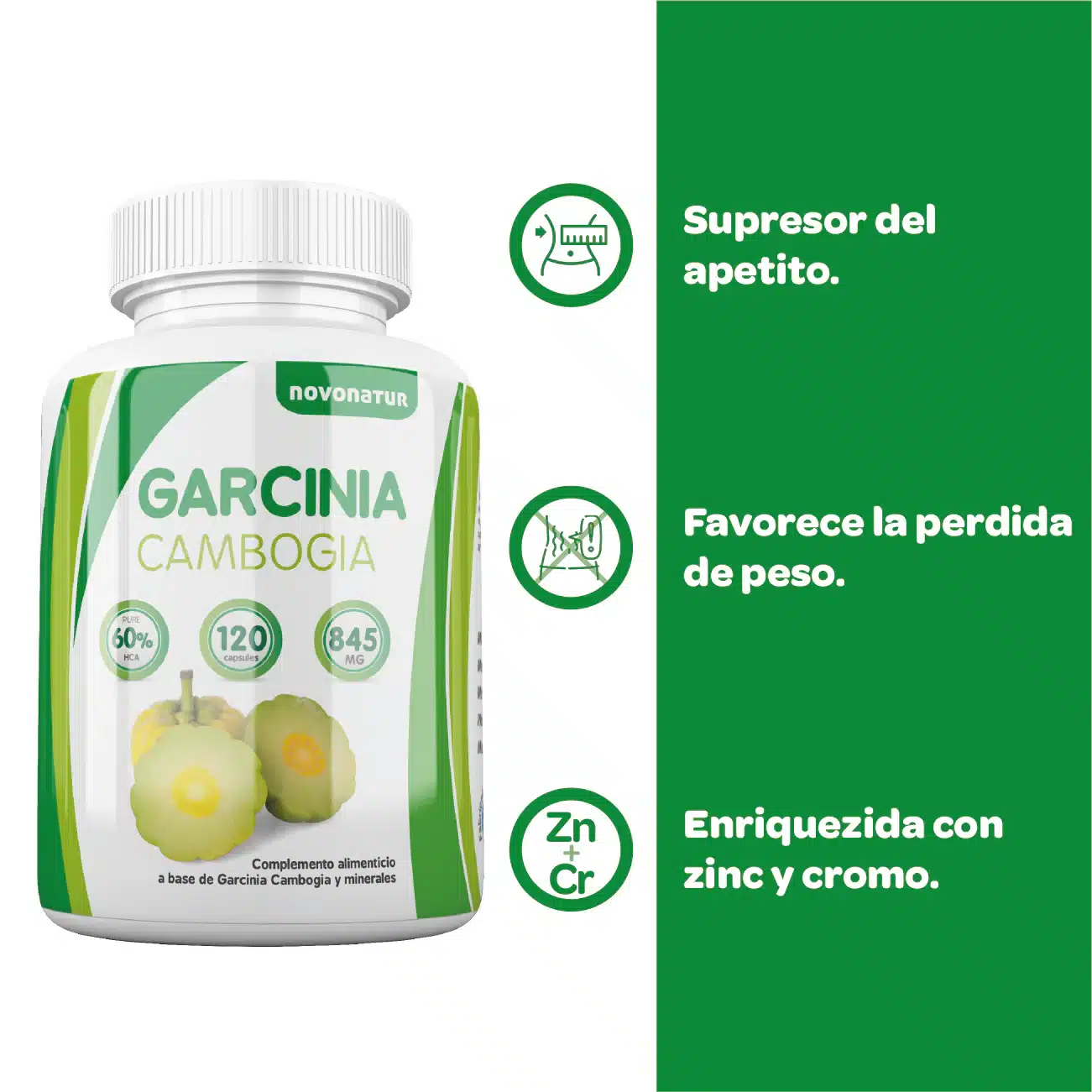 Garcinia Cambogia + Zinc y Cromo - Imagen 2