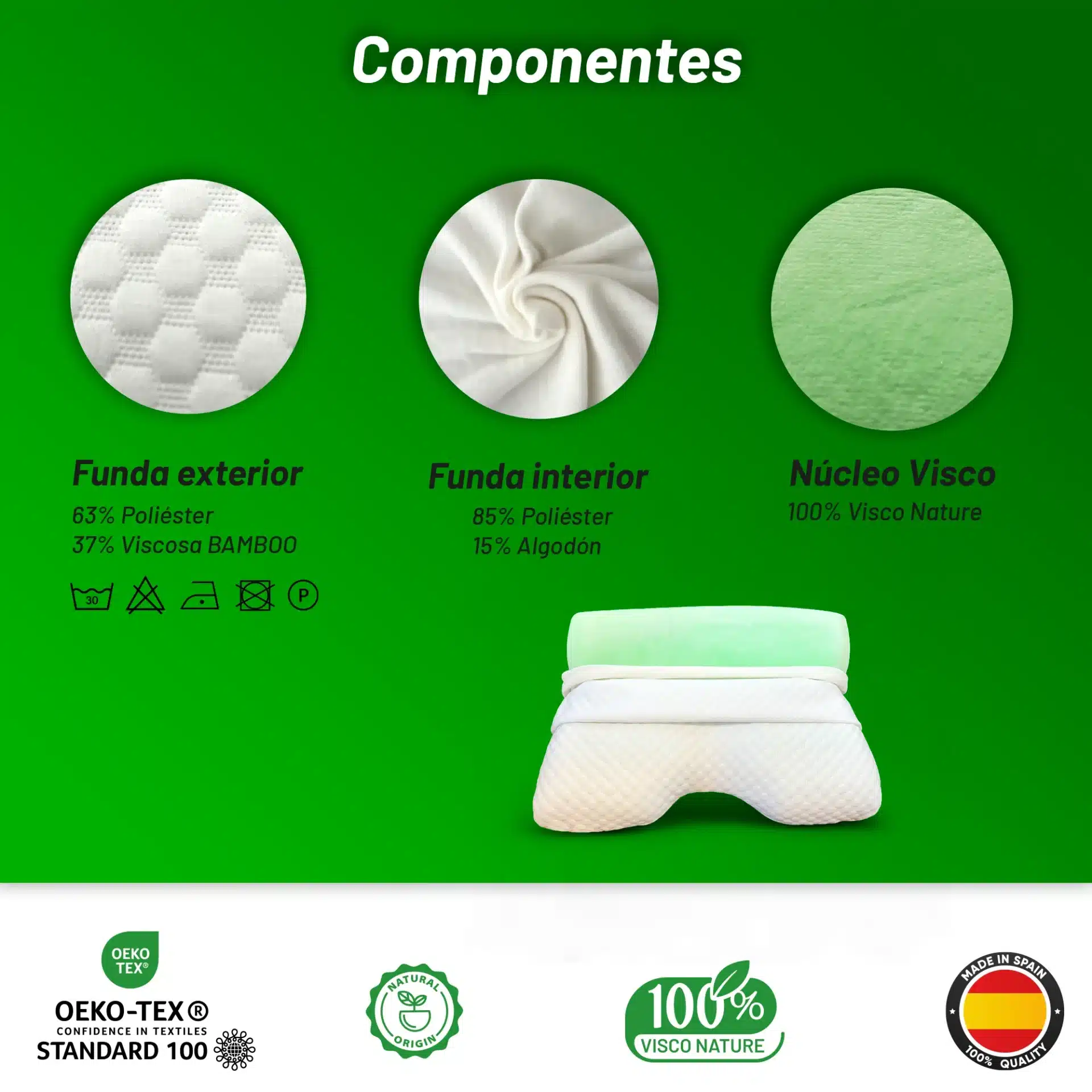 Almohada cervical ergonómica Selenity - Imagen 6