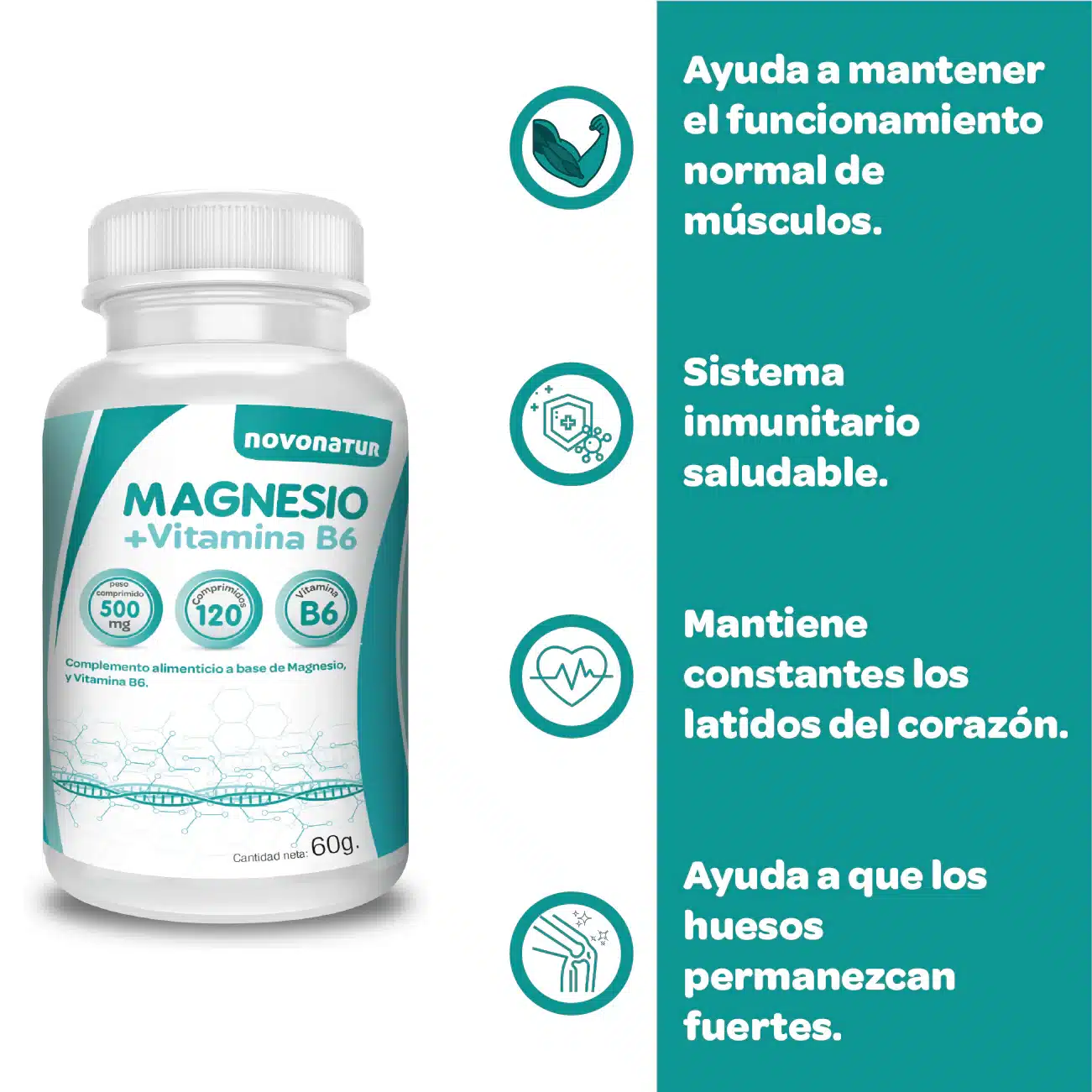 Magnesio con Vitamina B6 - Imagen 4