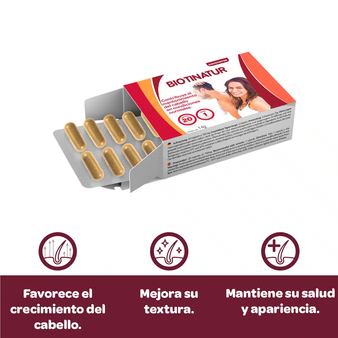 Biotinatur, biotina para el cabello. - Imagen 3