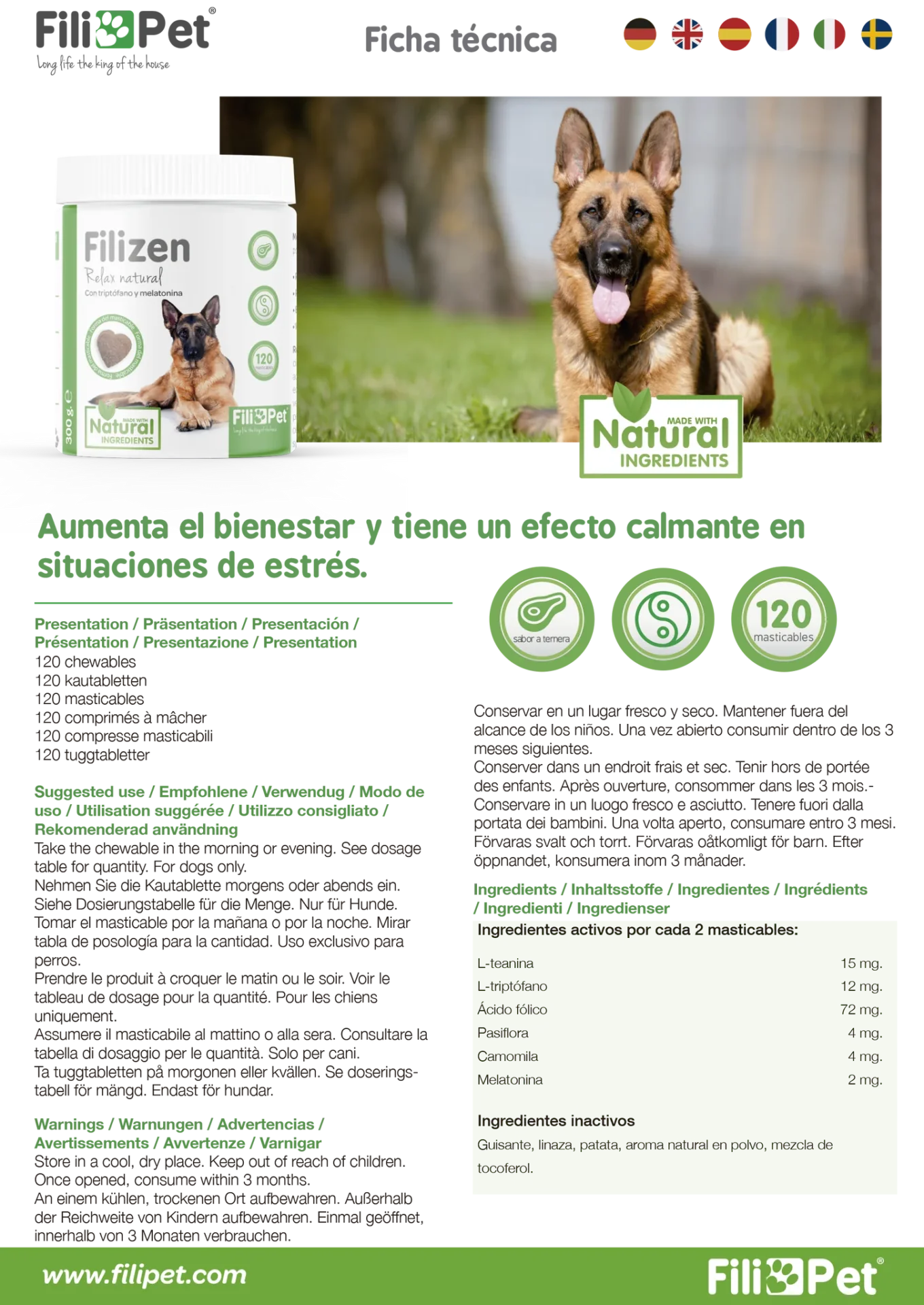 Filizen tranquilizante natural para perros - Imagen 4