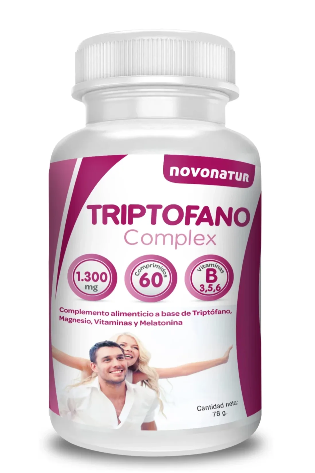 Triptófano + Magnesio + Espirulina + Melatonina